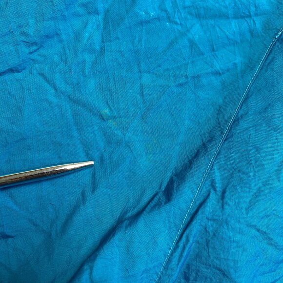 Vintage Reebok Track Jacket Mens M Green Full Zip Big Logo Windbreaker 90s - Picture 16 of 16